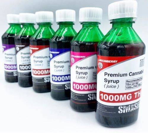 Smashed Premium Cannabis Syrup 1000mg (5 Flavors)